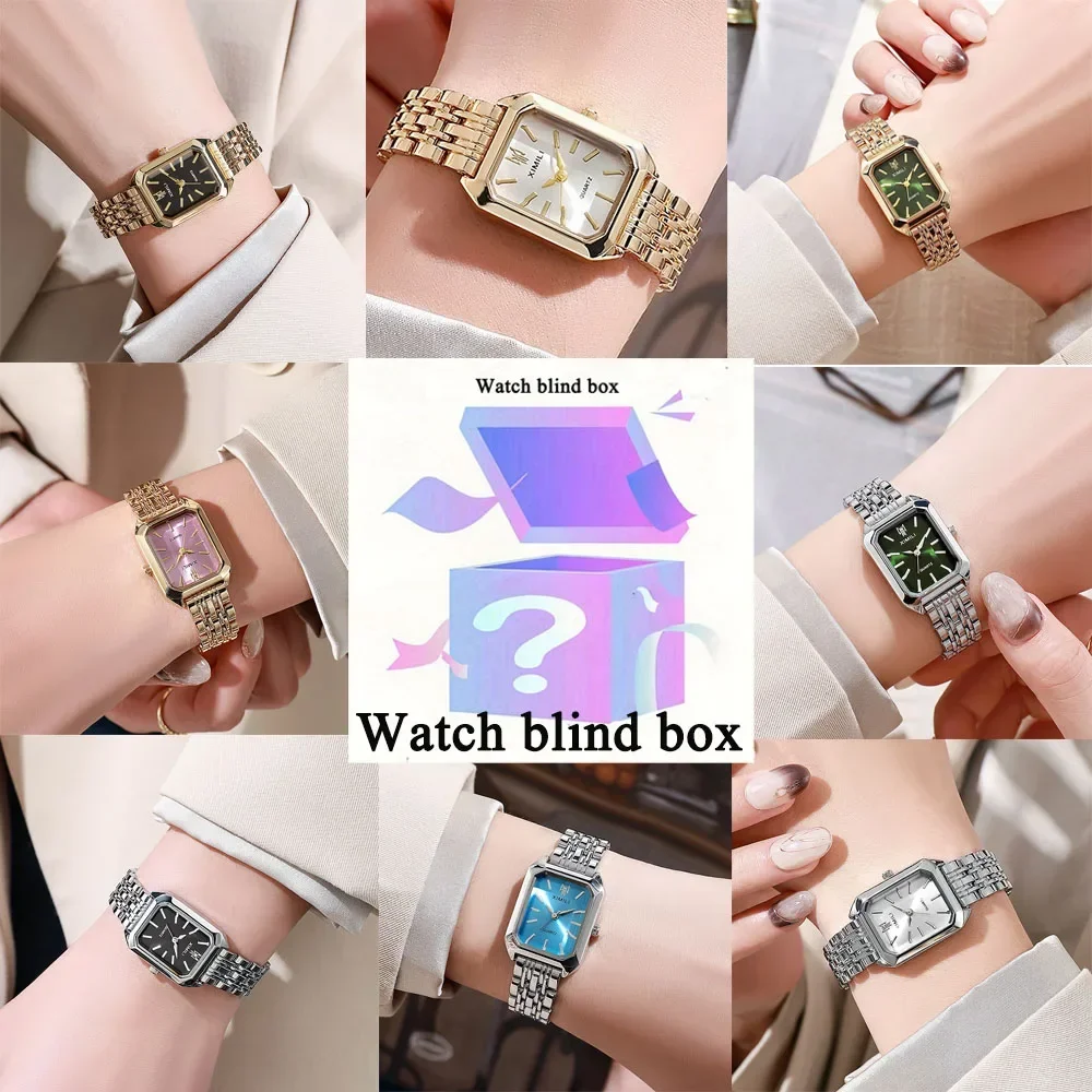 여성용 레트로 스타일의 사각형 메탈 밴드 시계, 랜덤  - Jewelry For Watches 리뷰 및 가격