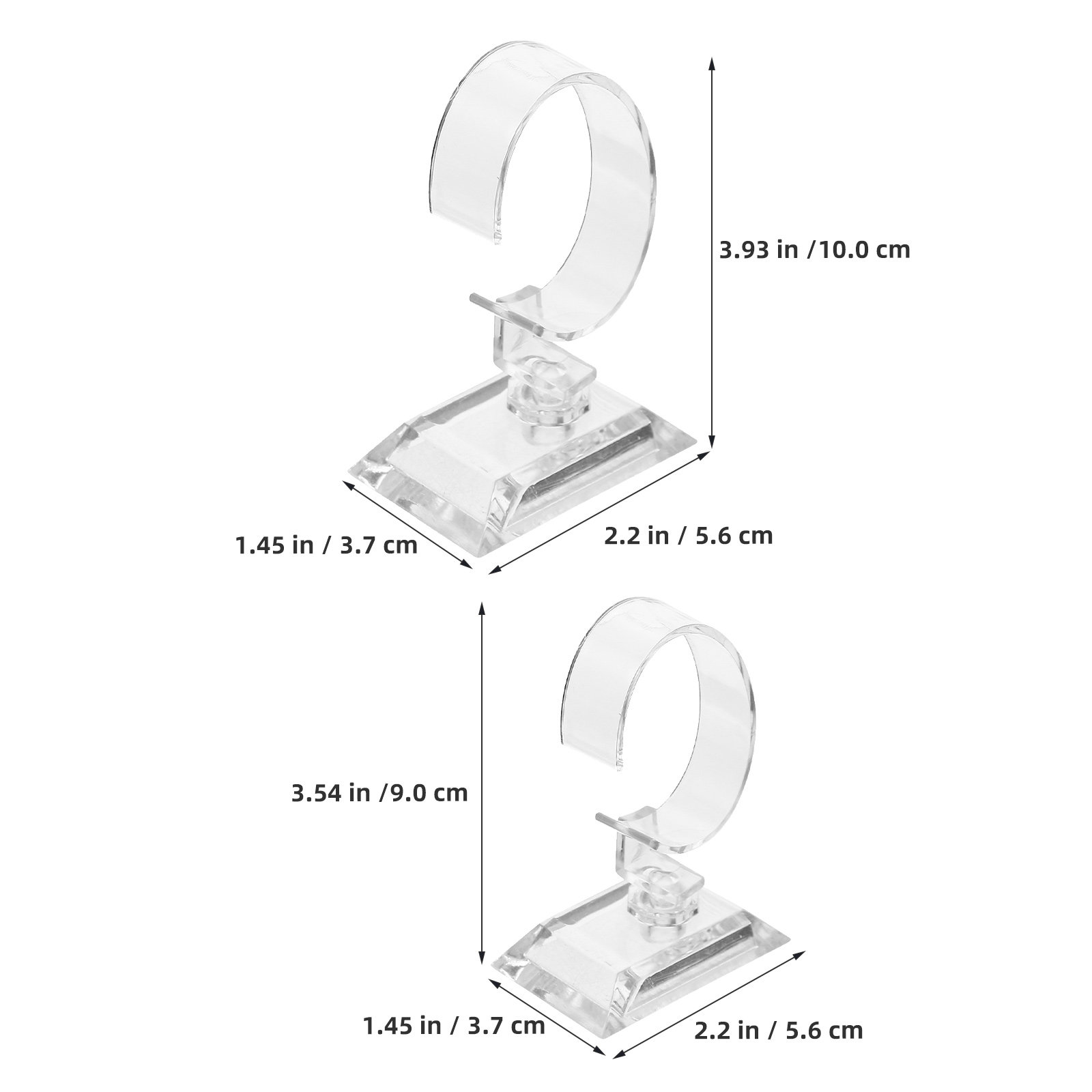 10개 세트, C자형 투명 시계 진열대, 주얼리 정리대 - Jewelry And Watches Inc 리뷰 및 가격